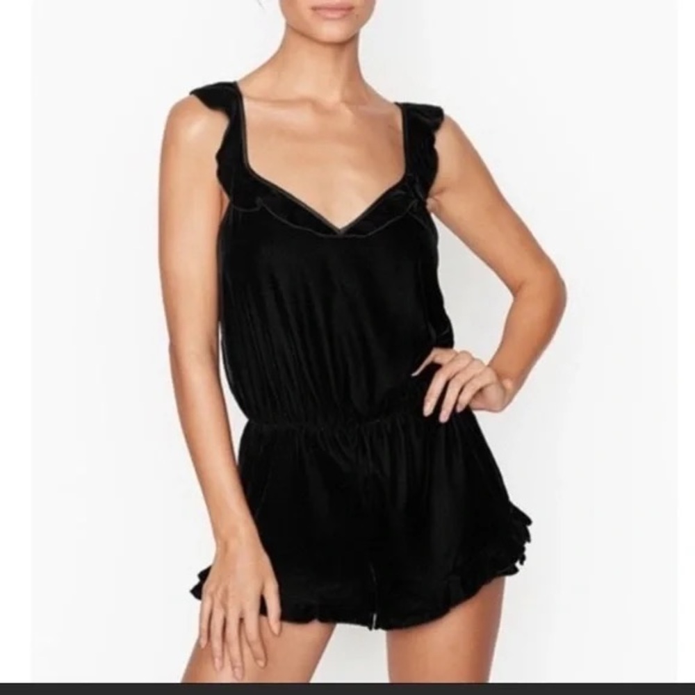 Victoria secret velvet romper